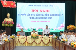 Lãnh đạo tỉnh Bắc Giang gặp mặt, đối thoại với doanh nghiệp