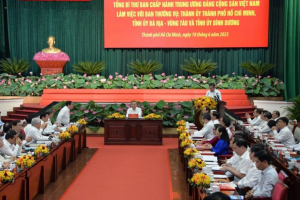 Tổng Bí thư Tô Lâm làm việc với TP. Hồ Chí Minh, Bình Dương và Bà Rịa Vũng Tàu