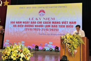 Vĩnh Phúc kỷ niệm 100 năm Báo chí Cách mạng Việt Nam và tôn vinh những người làm báo tiêu biểu