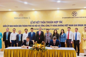 Hà Nội và Vietnam Airlines ký kết hợp tác, quảng bá du lịch Thủ đô