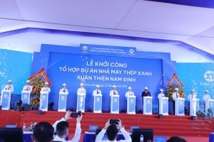 Chính thức khởi công Tổ hợp Dự án Thép Xanh Nam Định