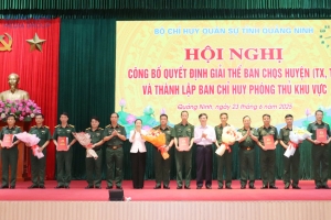 Quảng Ninh thành lập Ban Chỉ huy Phòng thủ khu vực