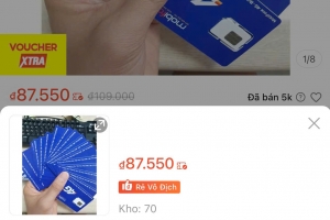 “Sim rác” vẫn tràn lan trên sàn thương mại điện tử