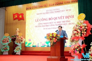 PGS. TS Nguyễn Đình Tùng giữ chức Hiệu trưởng Trường Đại học Công nghiệp Việt – Hung