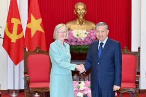 Tổng Bí thư Tô Lâm tiếp Đại sứ Australia Gillian Bird nhân dịp bắt đầu nhiệm kỳ