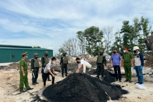 Công an Hà Nội triệt phá đường dây chôn, lấp hơn 1.623 tấn xỉ chì nguy hại tại Phù Lỗ, Sóc Sơn