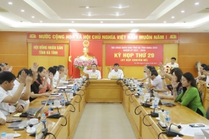 Kỳ họp 29 HĐND tỉnh Hà Tĩnh thông qua 11 Nghị quyết quan trọng