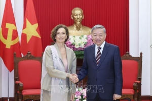 Tổng Bí thư Tô Lâm tiếp Tổng Giám đốc Tổ chức Giáo dục, Khoa học và Văn hóa của Liên hợp quốc