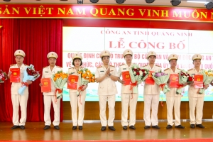 Công an Quảng Ninh điều động, bố trí trưởng và phó trưởng công an cấp xã