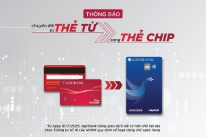 Từ ngày 1/7/2025, Agribank dừng giao dịch dải từ trên thẻ nội địa