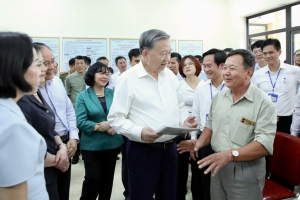 Tổng Bí thư Tô Lâm kiểm tra hoạt động chính quyền 2 cấp trên địa bàn Hà Nội