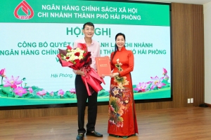 Ông Hoàng Liên Sơn được giao quyền Giám đốc Chi nhánh NHCSXH thành phố Hải Phòng