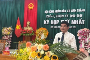HĐND xã Vĩnh Thành tổ chức Kỳ họp thứ I sau sắp xếp hành chính