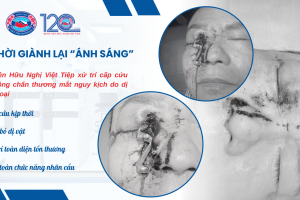Xử trí cấp cứu một trường hợp bệnh nhân bị chấn thương phức tạp vùng mắt
