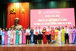 Trường Chính trị Tô Hiệu công bố các Quyết định về tổ chức và công tác cán bộ