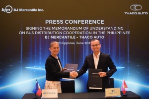 THACO AUTO hợp tác với Tập đoàn BJ Mercantile phân phối xe bus thương hiệu THACO tại Philippines