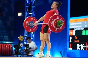 Nữ đô cử Lào Cai giành 3 huy chương tại giải Vô địch Cử tạ thiếu niên và trẻ Châu Á năm 2025