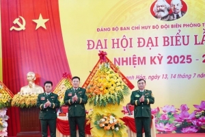 Đảng bộ Ban Chỉ huy BĐBP tỉnh Thanh Hóa tổ chức Đại hội đại biểu lần thứ nhất, nhiệm kỳ 2025-2030