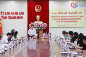 Đoàn giám sát của Quốc hội giám sát công tác bảo vệ môi trường tại Quảng Ninh