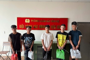 Bắt giữ các thanh niên gây rối trật tự công cộng tại Hải Phòng