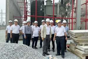Tổng giám đốc EVNNPT đôn đốc tiến độ 4 dự án truyền tải điện tại tỉnh Phú Thọ
