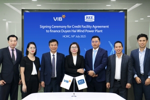 VIB tài trợ vốn cho dự án điện gió của REE, góp phần thúc đẩy năng lượng xanh tại Vĩnh Long