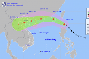Bão Wipha vào Biển Đông và trở thành bão số 3