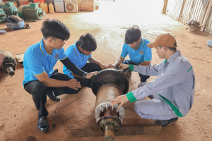 Học viên Trung tâm Đào tạo Nghề tỉnh Ratanakiri thực tập tại Khu liên hợp Koun Mom