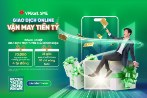 Doanh nghiệp giao dịch online cùng VPBank – “săn” vận may gần 4 tỷ đồng