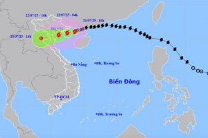 Tâm bão số 3 cách Quảng Ninh khoảng 100km, miền Bắc mưa to trên diện rộng