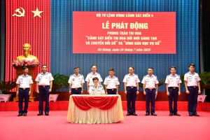 Vùng Cảnh sát biển 4 thi đua “Đổi mới sáng tạo và chuyển đổi số” và “Bình dân học vụ số”