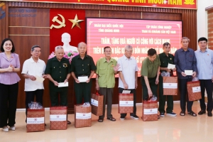 ĐBQH tỉnh Quảng Ninh thăm, tặng quà nhân kỷ niệm 78 năm Ngày Thương binh - liệt sĩ