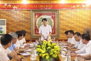 Trưởng ban Tuyên giáo và Dân vận Tỉnh ủy Thanh Hóa làm việc với các xã về công tác tổ chức đại hội Đảng