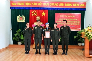 Nữ chiến sĩ CATP Hải Phòng được cử đi thực hiện nhiệm vụ gìn giữ hòa bình Liên hợp quốc tại Cộng hòa Trung Phi