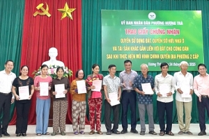Đà Nẵng: Phường Hương Trà trao 24 Giấy chứng nhận quyền sử dụng đất, chỉ sau 24 ngày