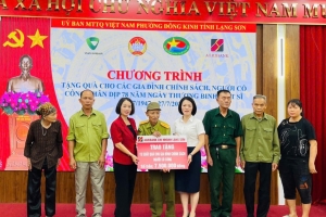 Agribank Lạng Sơn: Tri ân gia đình chính sách, người có công
