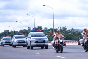 Công an Đắk Lắk ra quân đợt cao điểm bảo đảm an toàn gia thông và trật tự công cộng