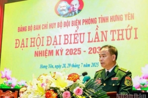Đại hội đại biểu Đảng bộ Bộ đội Biên phòng tỉnh Hưng Yên nhiệm kỳ 2025-2030