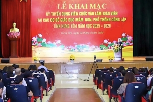 Hưng Yên: Hơn 2.000 ứng viên dự kỳ thi tuyển dụng viên chức giáo dục