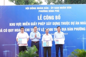 Phường đầu tiên ở TP. Hồ Chí Minh công bố khu vực miễn giấy phép xây dựng