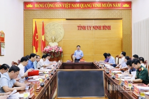 Định hướng chiến lược phát triển Ninh Bình: Ban Thường vụ Tỉnh ủy cho ý kiến một số vấn đề then chốt