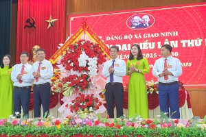 Đại hội Đảng bộ xã Giao Ninh lần thứ I, nhiệm kỳ 2025-2030: Thành công tốt đẹp, mở ra kỳ vọng phát triển mới