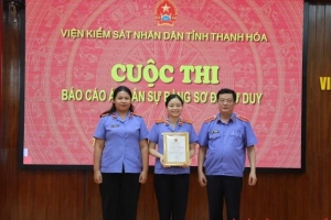 VKSND tỉnh Thanh Hóa tổ chức cuộc thi Báo cáo án dân sự bằng sơ đồ tư duy