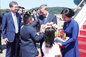 Tổng Bí thư Tô Lâm và Phu nhân bắt đầu thăm cấp Nhà nước Đại Hàn Dân Quốc