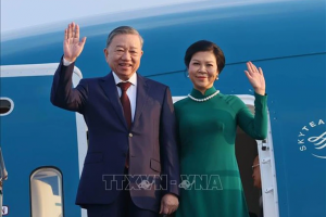 Tổng Bí thư Tô Lâm và Phu nhân lên đường thăm cấp Nhà nước Đại Hàn Dân Quốc