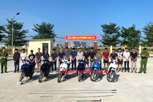 Khởi tố 12 thiếu niên gây rối trật tự công cộng ở Ninh Bình