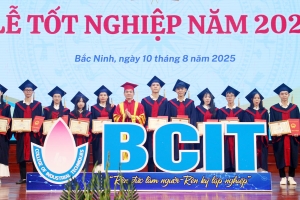 Gần 90% sinh viên Trường Cao đẳng kỹ thuật công nghiệp Bắc Giang tốt nghiệp loại khá, giỏi