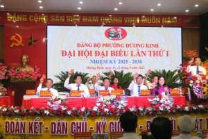 Đại hội Đại biểu phường Dương Kinh lần thứ I, nhiệm kỳ 2025 – 2030 thành công tốt đẹp