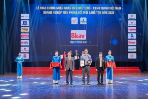Bkav lần thứ 12 được vinh danh “Nhãn hiệu nổi tiếng Việt Nam”