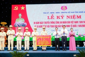 Nghệ An kỷ niệm 80 năm ngày truyền thống Công an nhân dân